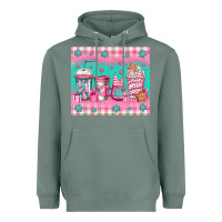 Sage pink christmas coffee Heavyweight Hoodie - Jasminsmagicworld