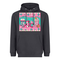 Smoke pink christmas coffee Heavyweight Hoodie - Jasminsmagicworld