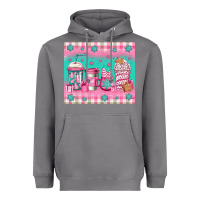Storm pink christmas coffee Heavyweight Hoodie - Jasminsmagicworld