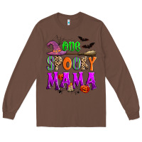 Chestnut one spooky mama Long Sleeve Tee - Zillion Design Studio