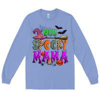 Colony Blue one spooky mama Long Sleeve Tee - Zillion Design Studio