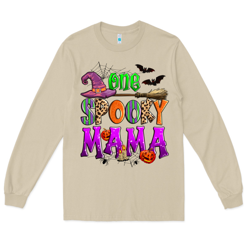 One Spooky Mama Long Sleeve Tee by Zillion Design Studio | Teevron