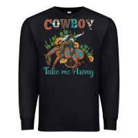 Black cowboy take me away rodeo Premium Sweatshirt - Artiststas