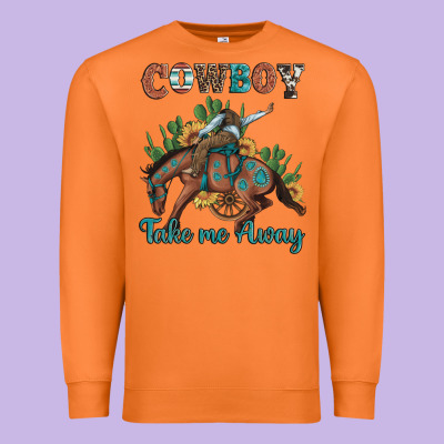 Cowboy Take Me Away Rodeo Premium Sweatshirt Designed By Artiststas