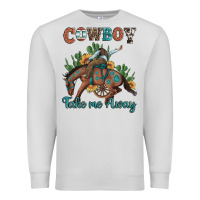 Dove Grey cowboy take me away rodeo Premium Sweatshirt - Artiststas