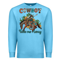 Ocean Blue cowboy take me away rodeo Premium Sweatshirt - Artiststas