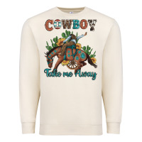 Sandshell cowboy take me away rodeo Premium Sweatshirt - Artiststas