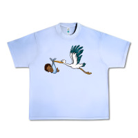 Grape Ice stork with black baby boy Urban Heavy Tee - BarkalooDesign