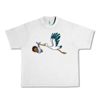 Lunar Rock stork with black baby boy Urban Heavy Tee - BarkalooDesign