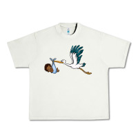 Pistachio stork with black baby boy Urban Heavy Tee - BarkalooDesign