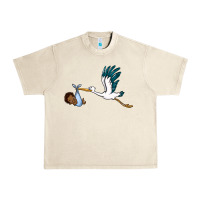 Sandshell stork with black baby boy Urban Heavy Tee - BarkalooDesign