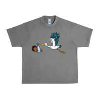 Tornado stork with black baby boy Urban Heavy Tee - BarkalooDesign