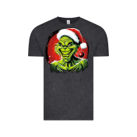 Vintage Black Grinch Vintage Tee - Unal Design