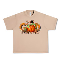 Burro With God All Thing Are Possible Urban Heavy Tee - RanaPortraitStore