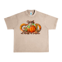 French Oak With God All Thing Are Possible Urban Heavy Tee - RanaPortraitStore
