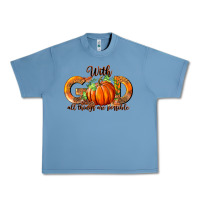 Pebble Blue With God All Thing Are Possible Urban Heavy Tee - RanaPortraitStore