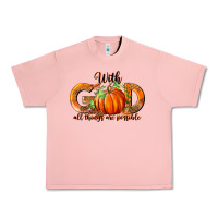 Salmon With God All Thing Are Possible Urban Heavy Tee - RanaPortraitStore