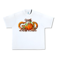 White With God All Thing Are Possible Urban Heavy Tee - RanaPortraitStore