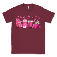 Burgundy Breast Cancer Coffee Cups Classic Tee - texasbilliewilder