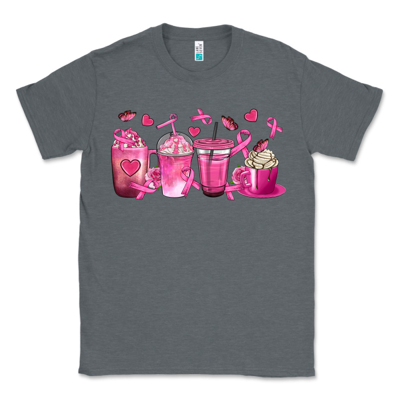 Breast Cancer Coffee Cups Classic Tee by texasbilliewilder | Teevron
