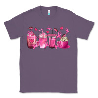 Lavender Breast Cancer Coffee Cups Classic Tee - texasbilliewilder