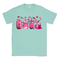 Seafoam Breast Cancer Coffee Cups Classic Tee - texasbilliewilder