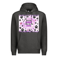 Charcoal Heather hold my drink i gotta pet this dog Premium Hoodie - MaliasSmallBusiness