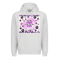 Dove Grey hold my drink i gotta pet this dog Premium Hoodie - MaliasSmallBusiness