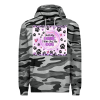 Slate Camo hold my drink i gotta pet this dog Premium Hoodie - MaliasSmallBusiness