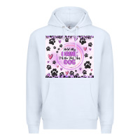 White hold my drink i gotta pet this dog Premium Hoodie - MaliasSmallBusiness