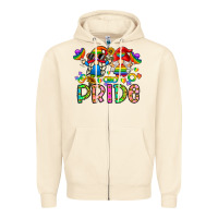 Sandshell pride Zipper Hoodie - CowhideDigitalArt