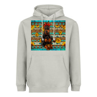 Moon Dust doberman with western background Heavyweight Hoodie - Artiststas