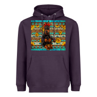 Plum doberman with western background Heavyweight Hoodie - Artiststas