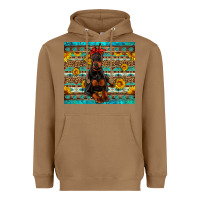 Toasted Coconut doberman with western background Heavyweight Hoodie - Artiststas