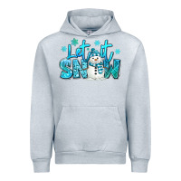 Heather Grey let it snow winter snowman Urban Hoodie - MaliasSmallBusiness