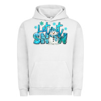 Pigment Lunar Rock let it snow winter snowman Urban Hoodie - MaliasSmallBusiness