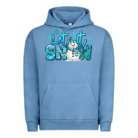 Let It Snow Winter Snowman Urban Hoodie | Teevron