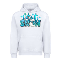 White let it snow winter snowman Urban Hoodie - MaliasSmallBusiness