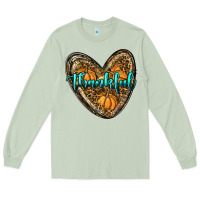 Matcha thankful pumpkin heart Long Sleeve Tee - RanaPortraitStore
