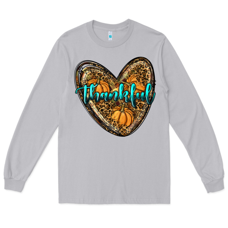 Thankful Pumpkin Heart Long Sleeve Tee by RanaPortraitStore | Teevron