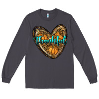 Smoke thankful pumpkin heart Long Sleeve Tee - RanaPortraitStore