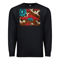 Black gemstone cowhide background Premium Sweatshirt - AdoDesignShop