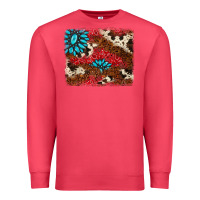 Cardinal gemstone cowhide background Premium Sweatshirt - AdoDesignShop