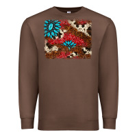Chestnut gemstone cowhide background Premium Sweatshirt - AdoDesignShop