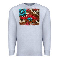 Heather Grey gemstone cowhide background Premium Sweatshirt - AdoDesignShop