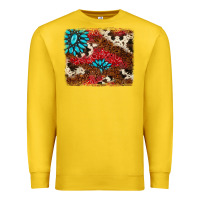 Lemon gemstone cowhide background Premium Sweatshirt - AdoDesignShop