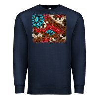 Navy gemstone cowhide background Premium Sweatshirt - AdoDesignShop