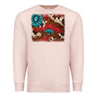 Pale Pink gemstone cowhide background Premium Sweatshirt - AdoDesignShop