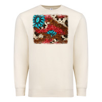 Sandshell gemstone cowhide background Premium Sweatshirt - AdoDesignShop