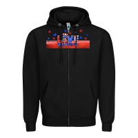 Black love america gnome libbey cup Zipper Hoodie - HRA Design Shop